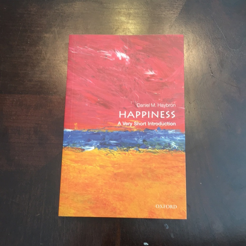 “Happiness: A Very Short Introduction” book